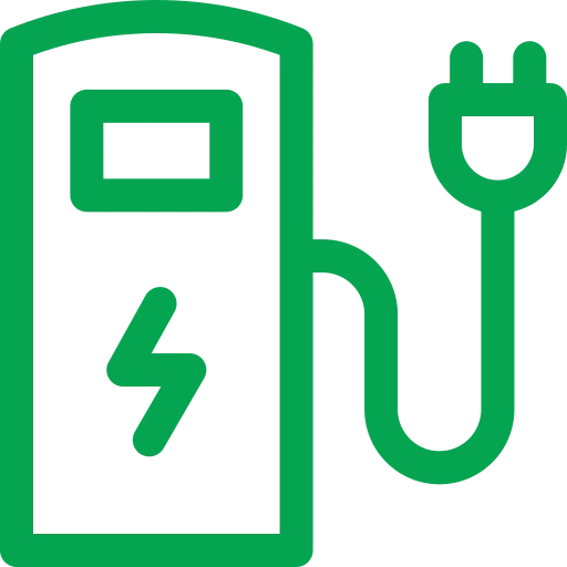 Ev Charge Station Icon Green
