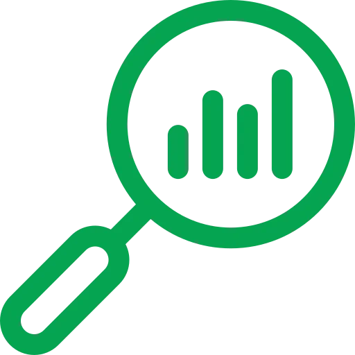 Market Research Icon Green